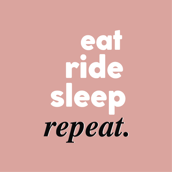 Eat Ride Sleep Fridge Magnet