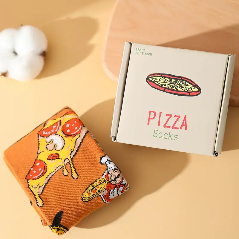 Pizza Pattern Socks