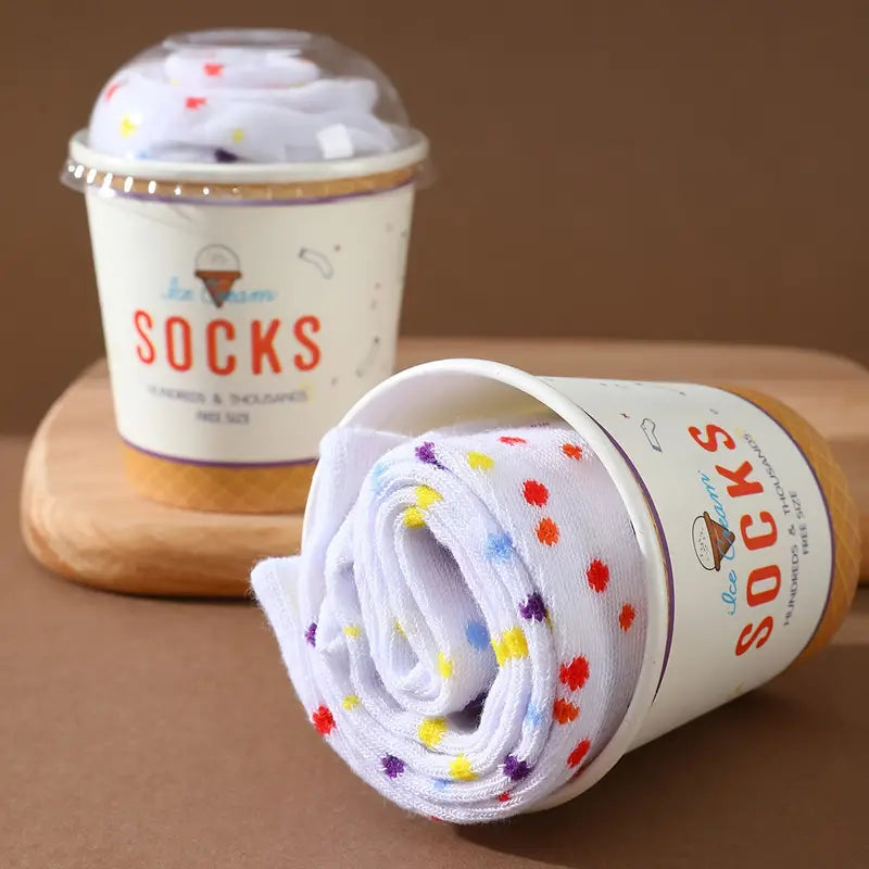 Birthday Ice Cream Socks