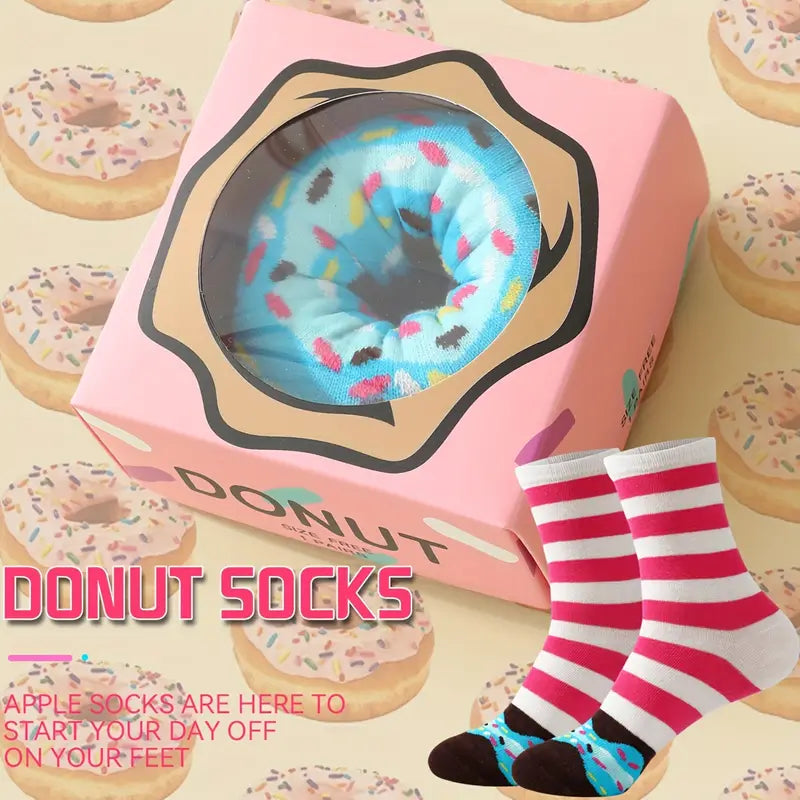 Blue Donut Socks