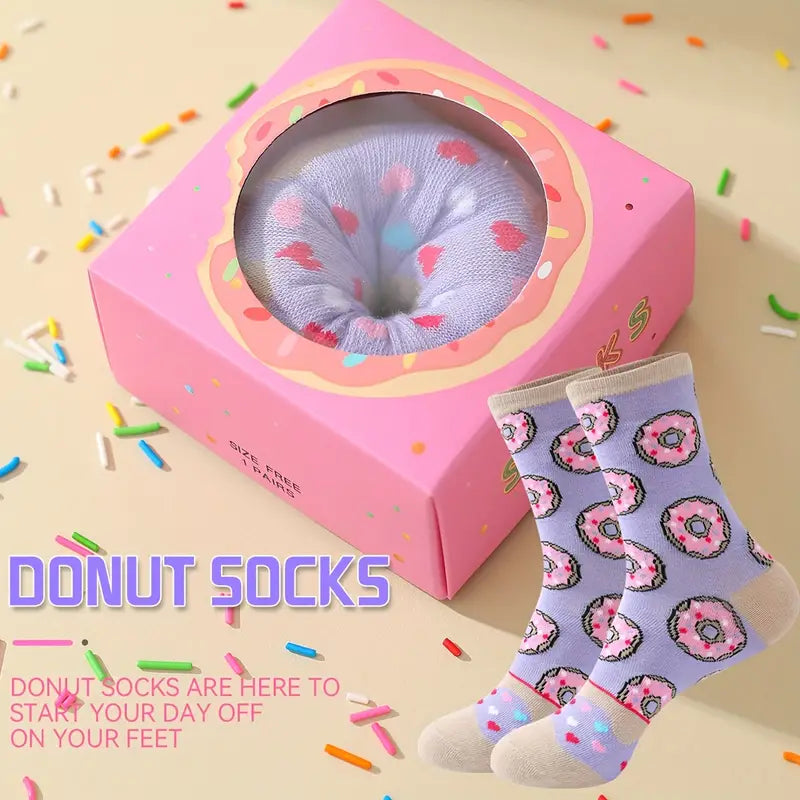 Purple Donut Socks