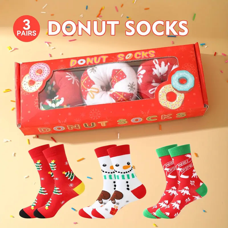 Christmas Donut Socks