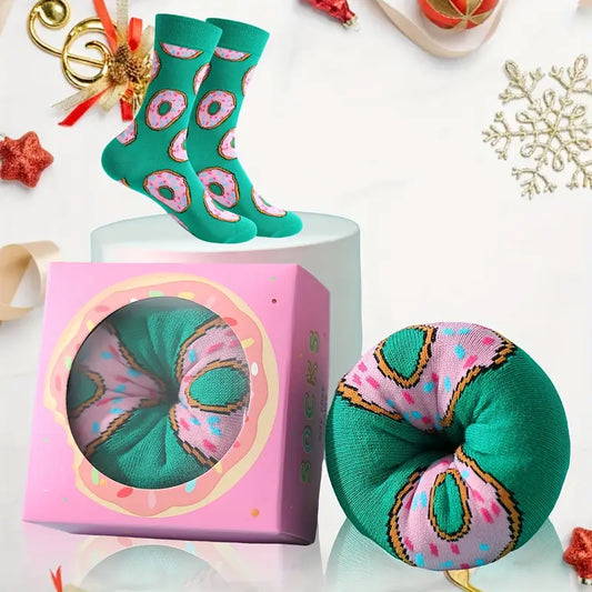 Green Donut Socks