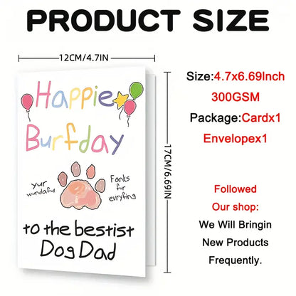 Happie Burfday Card